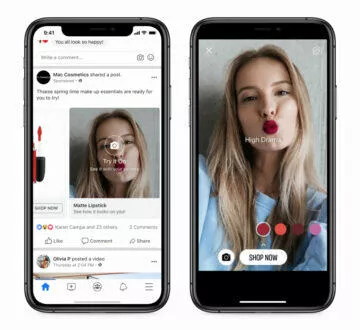 Nakupování přes WhatsApp či Instagram Facebook Facebook marketplace sociální sítě AR