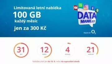 O2 datamanie 100 GB odpočet