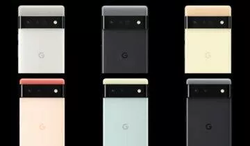 Google Pixel 6 barvy záda