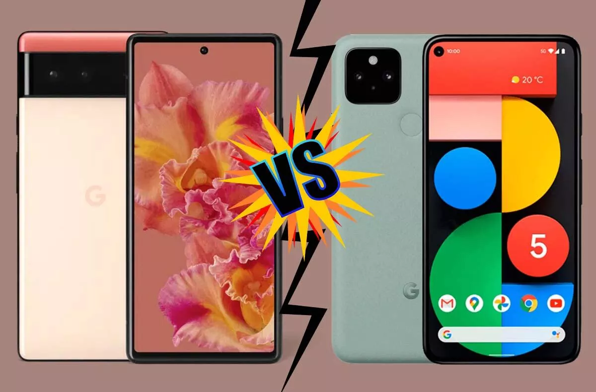 google pixel 6 vs. google pixel 5 fototest