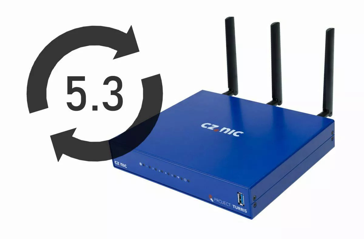 Turris OS 5.3 podpora router