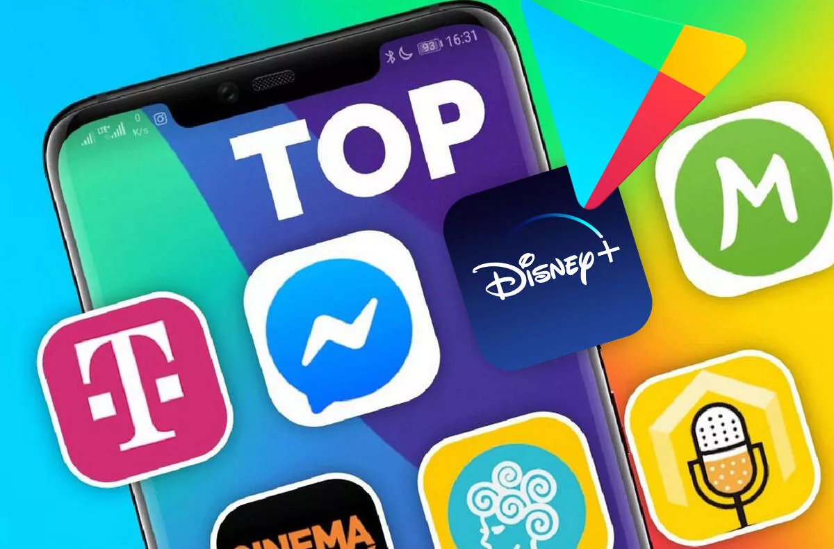 TOP 10 aplikací které češi stahují google play disney+