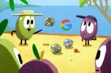 Google Doodle pétanque