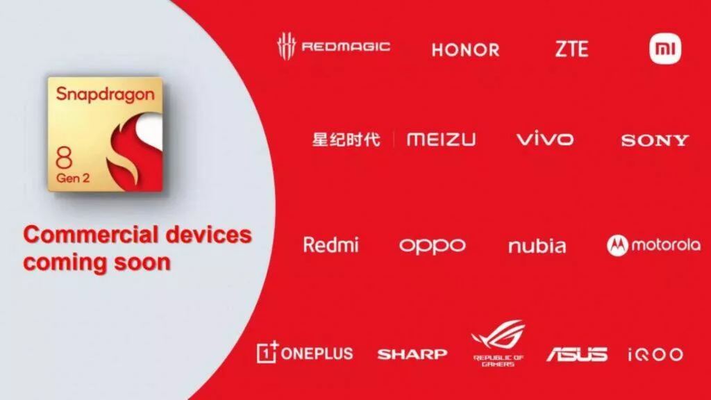 Qualcomm Snapdragon 8 Gen 2 čipset představení specifikace partneři