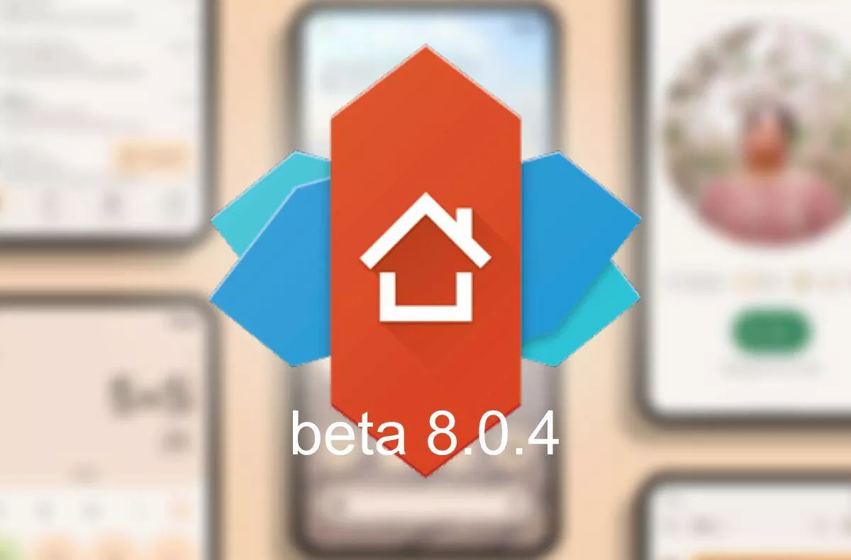 Nova Launcher 8.0.4 beta material you widgety barvy