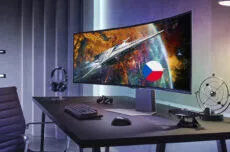 samsung monitor oled zakřivený česko