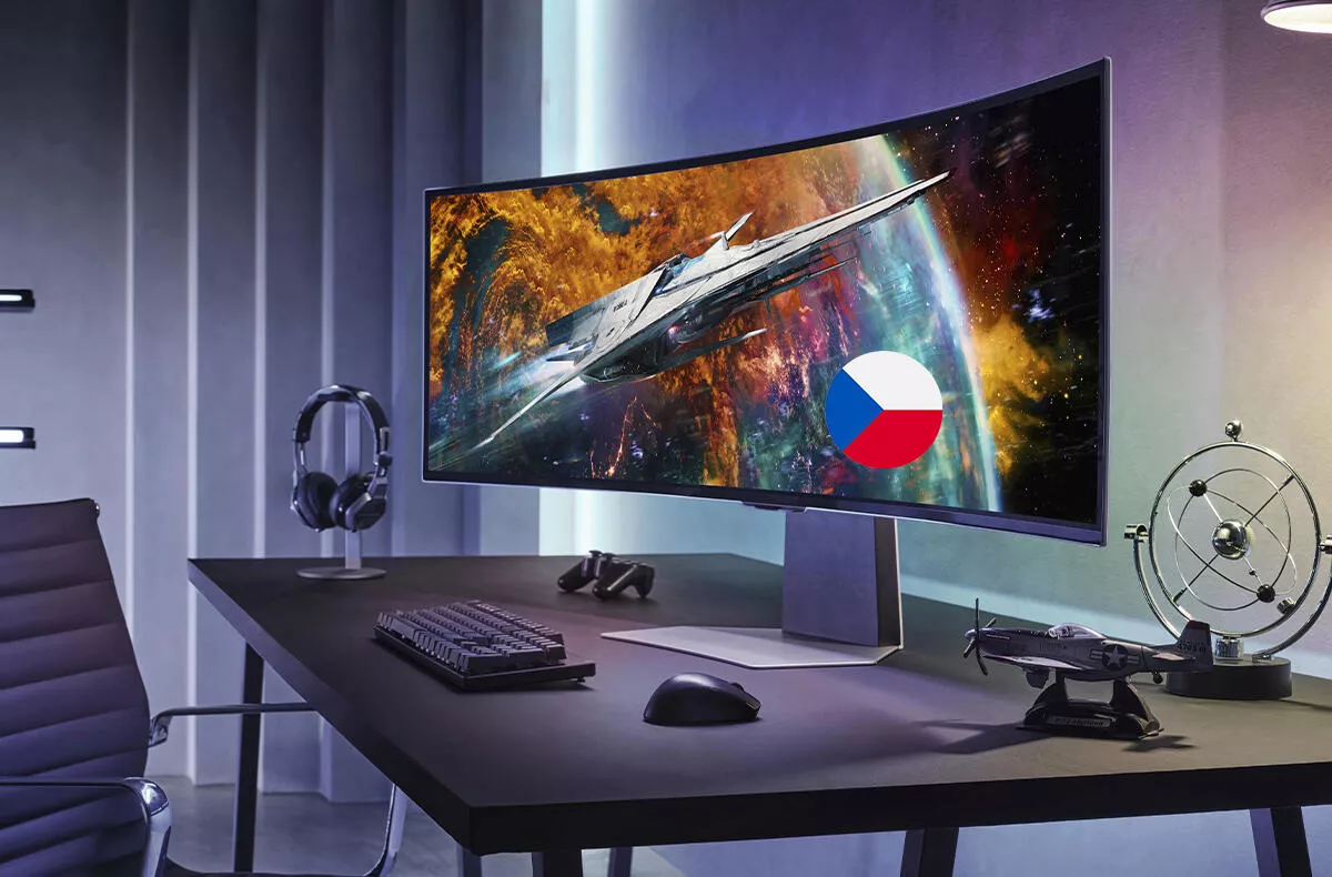 samsung monitor oled zakřivený česko