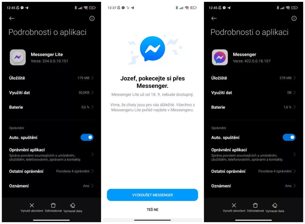 Jak funguje Messenger Lite?