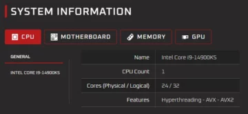 Intel Core i9-14900KS benchmark