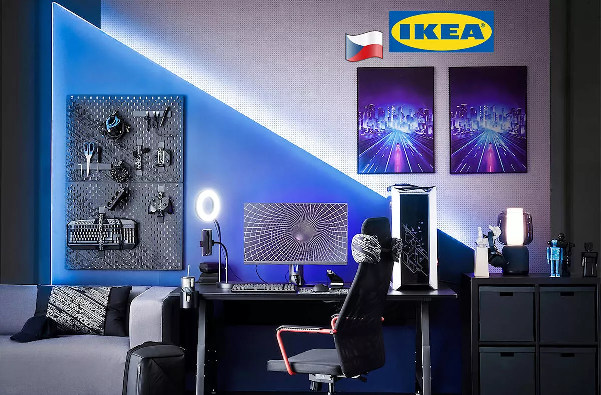 ikea led pásek čr