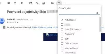 gmail stitky