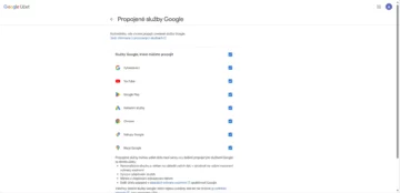 Google propojení služeb