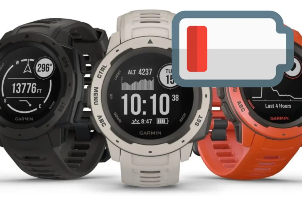 garmin instinct 2 aktualizace vybijeni baterie