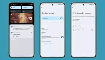 Streamování sdílení zvuku v systému Android 15