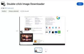 Google Chrome rozšíření Double-click image downloader