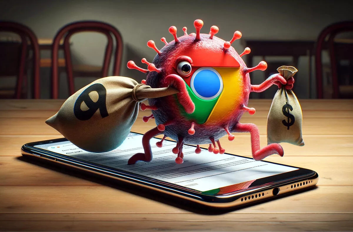 malware falešný chrome vám vysaje peníze z účtu