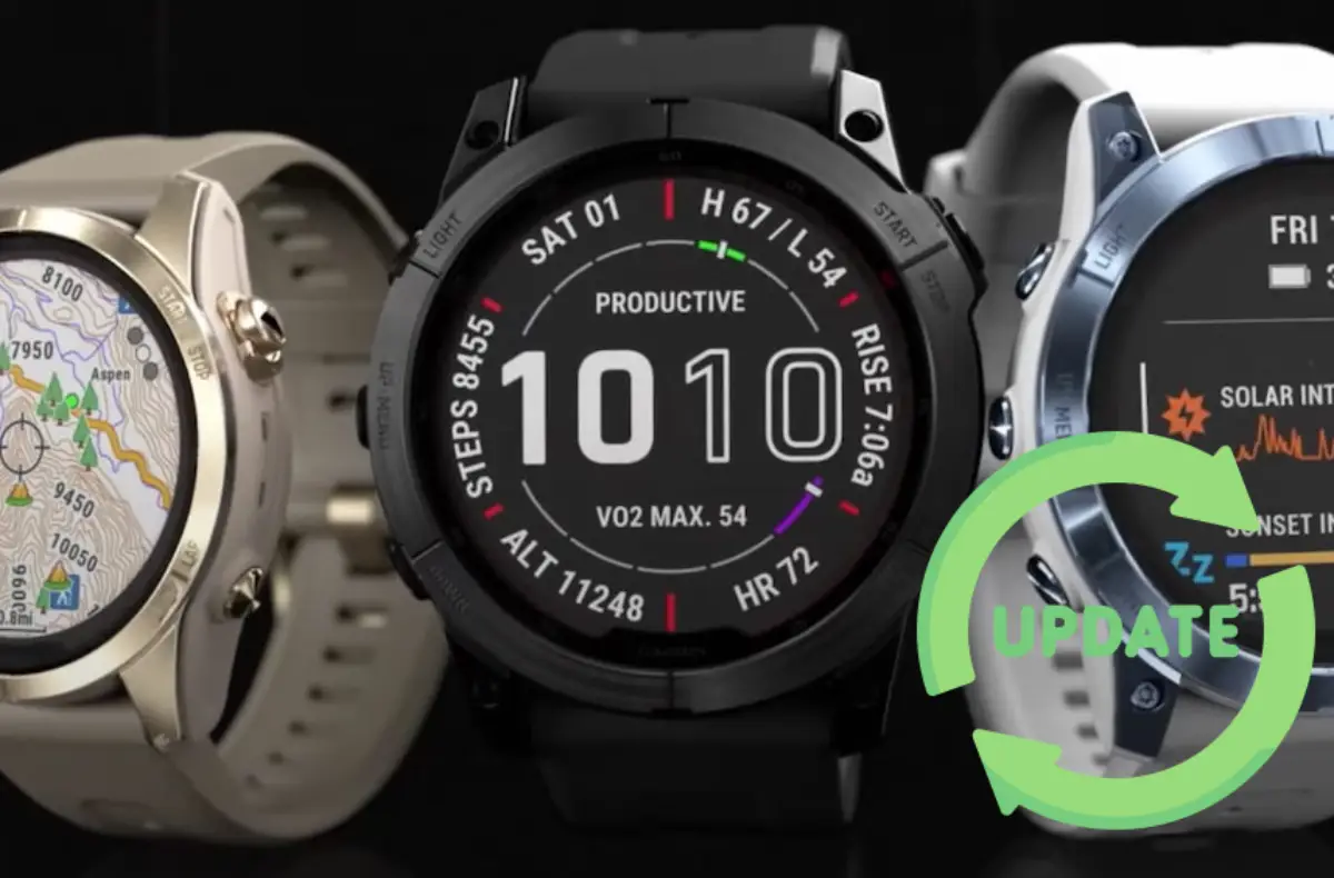 Garmin Fenix 7 aktualizace