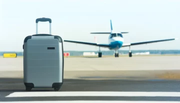 kufr na letišti