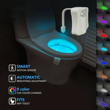 Temu osvětlení toalety