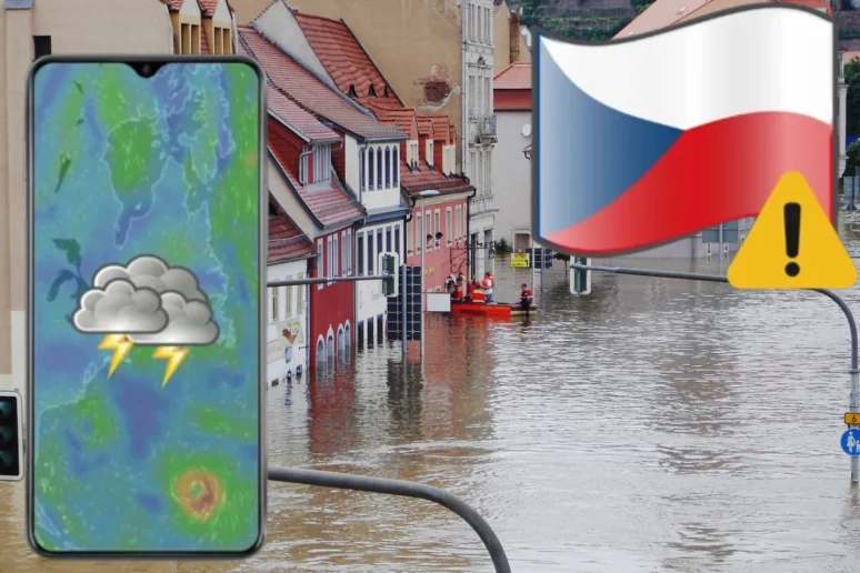 Povodně Česko aplikace sledování počasí radar