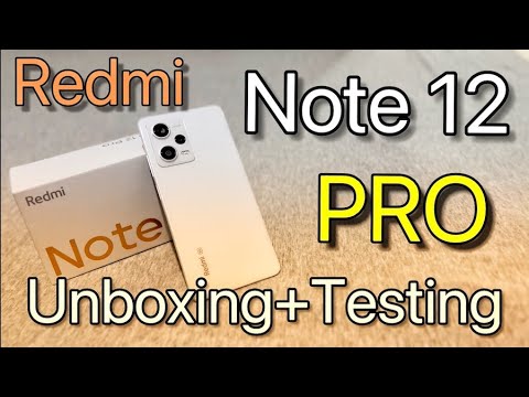 Redmi Note 12 Pro (White) Unboxing + Quick Testing of Camera and Sound Speakers