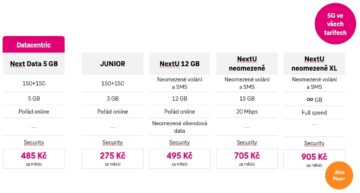 t-mobile next neomezeně české tarify