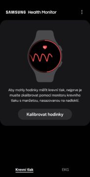 Galaxy Watch Ultra měření tlaku kalibrace