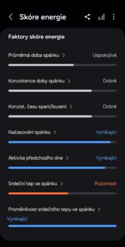 Galaxy Watch Ultra-Skóre energie