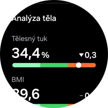 Galaxy Watch Ultra složení těla