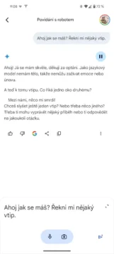 Google Gemini čeština