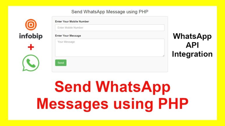 How to Send WhatsApp Messages in PHP using Infobip || WhatsApp API integration in PHP