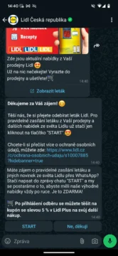 LIDL WhatsApp kupón