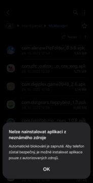 One UI 6.1.1 zablokování instalace