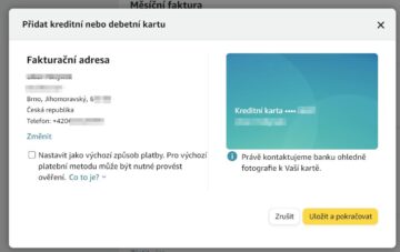 Amazon nová karta