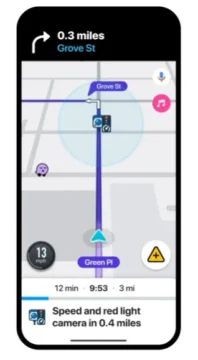 Waze kamery