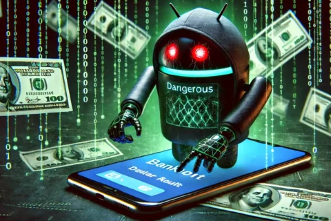 android malware bingomod ilustrace