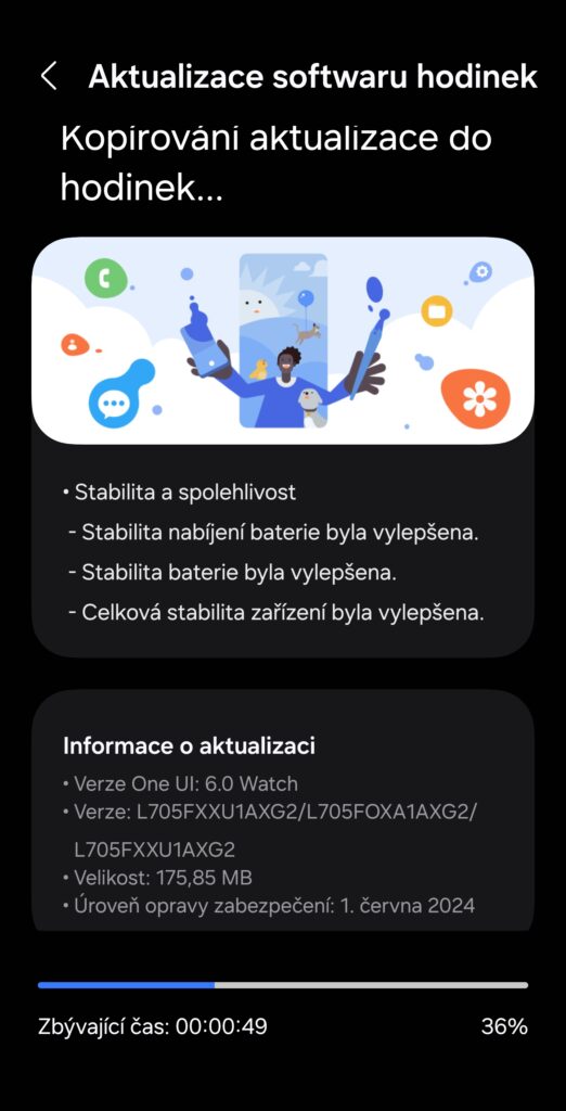 Galaxy Watch Ultra aktualizace