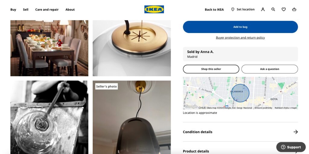 ikea tržiště printscreen