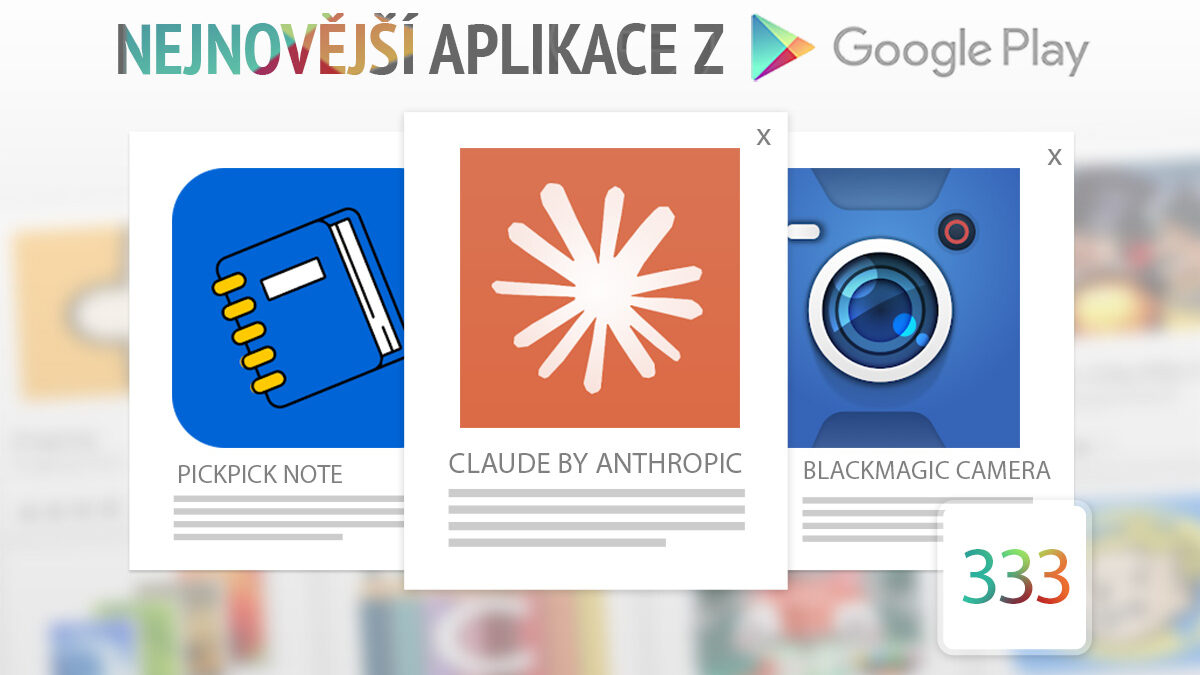 Nejnovější aplikace z Google Play #333: Nová AI i skvělá aplikace pro natáčení