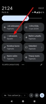 Záznam obrazovky na telefonu Pixel