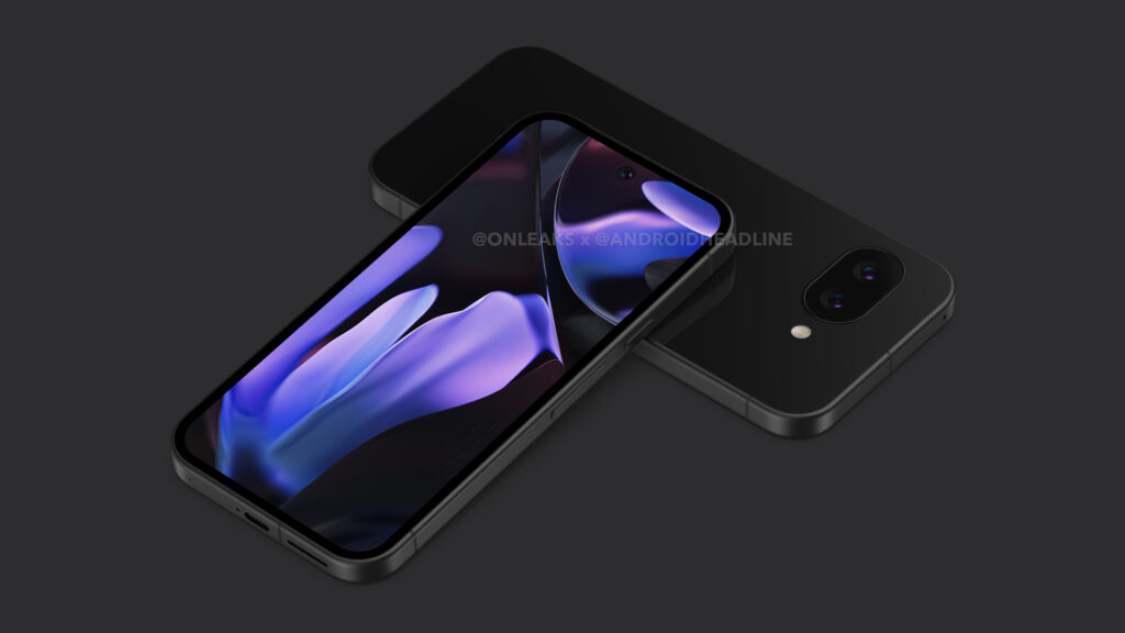 Google Pixel 9a render černý