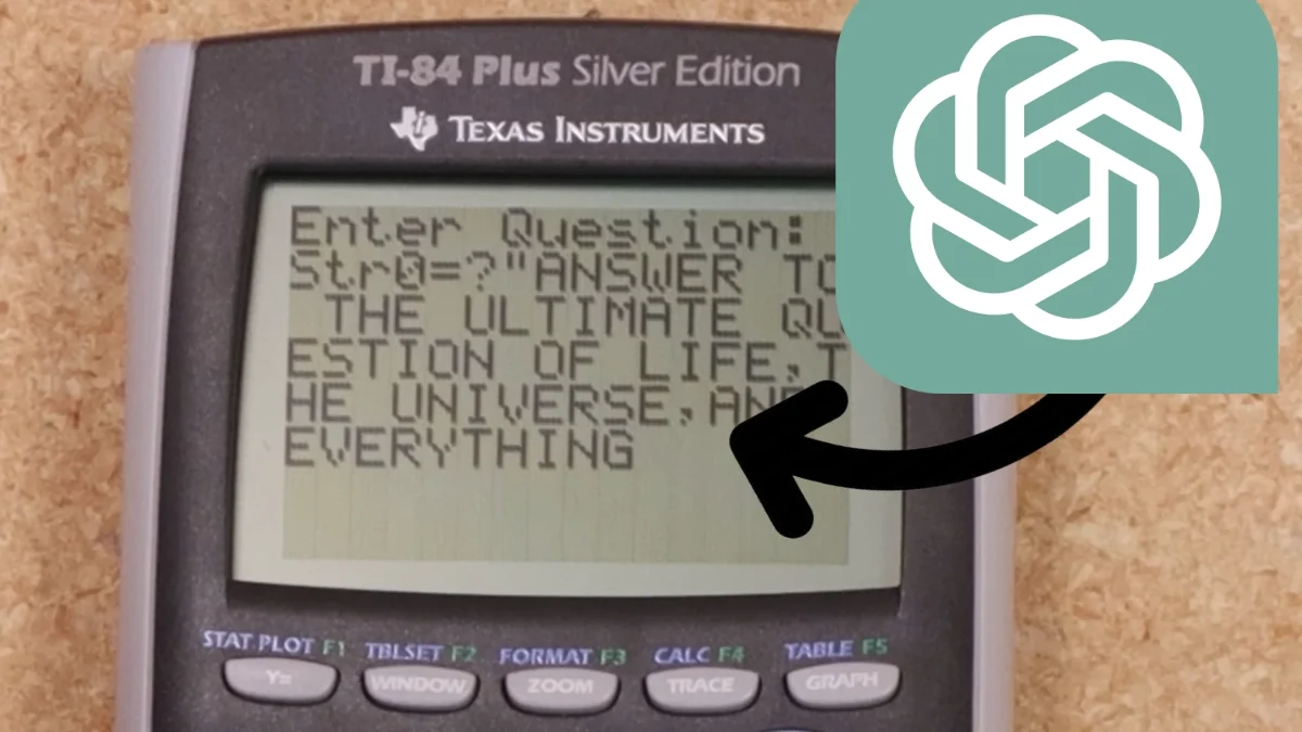 Noční můra učitelů? YouTuber zprovoznil na kalkulačce ChatGPT a komunikační aplikaci