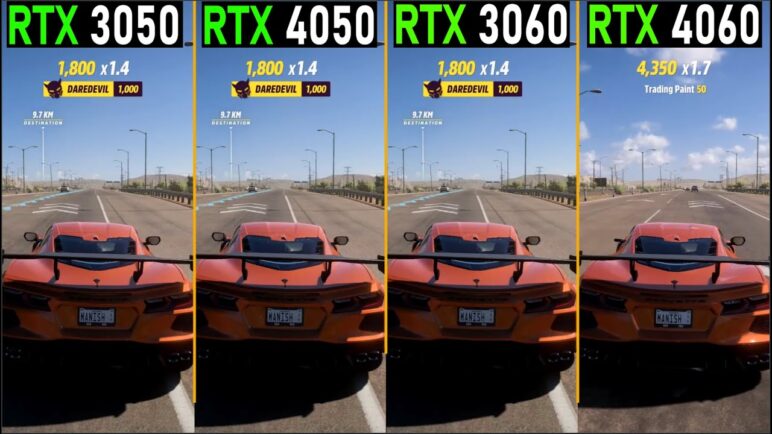 RTX 3050 vs RTX 3060 vs RTX 4050 vs RTX 4060 - Laptop Gaming Test - How Big is the Difference?