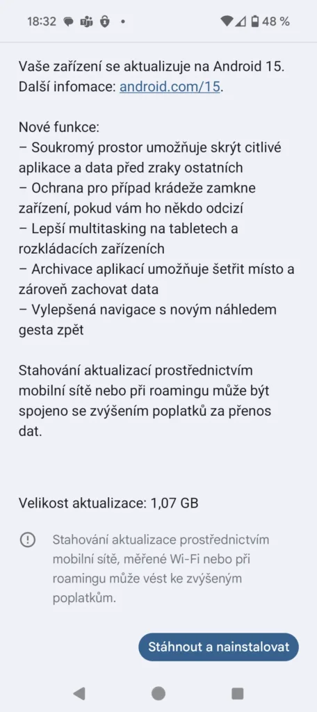 Android 15 je k dispozici