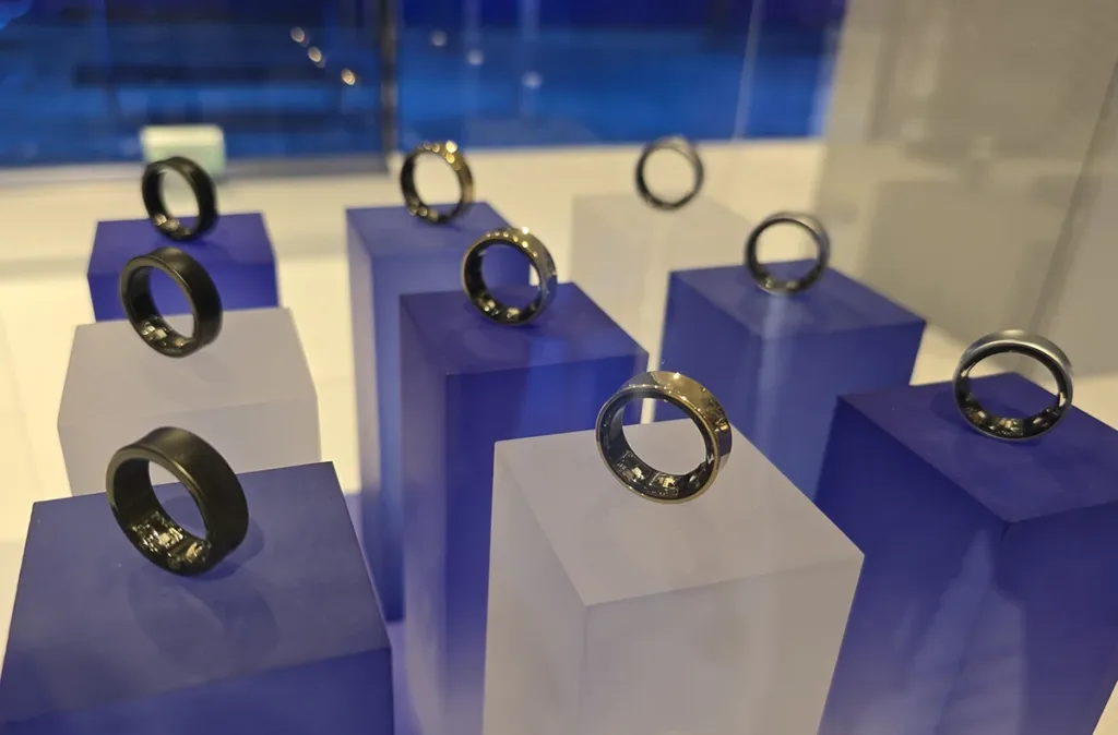 Samsung Galaxy Ring vystavený v Paříži