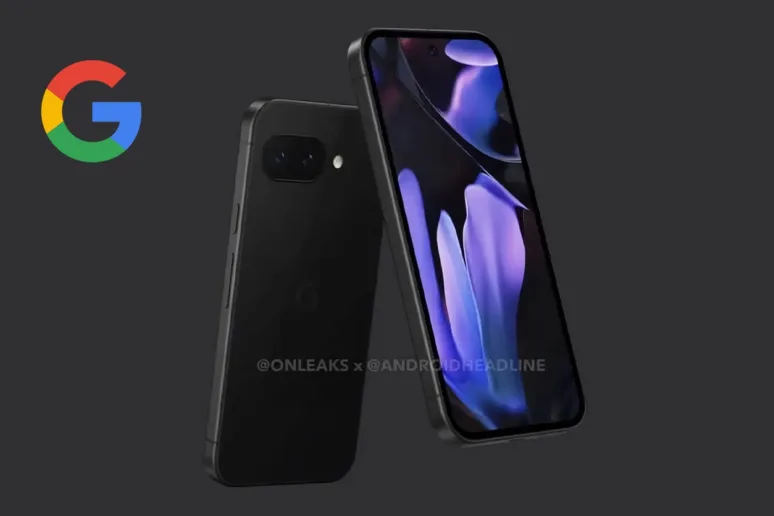 google pixel 9a rendery onleaks černý