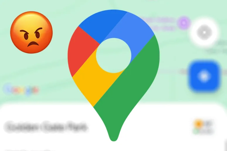 mapy google logo naštvaný smajlík