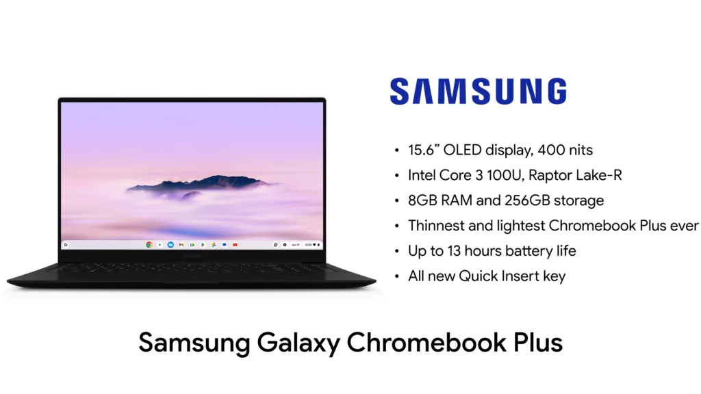 Samsung Galaxy Chromebook Plus specifikace