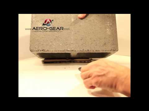 Aero-Gear's Flight Glass SX (Sapphire Crystal) vs. a Concrete Block