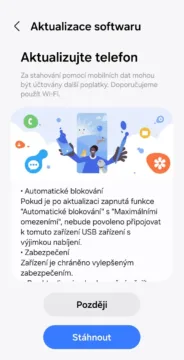 Aktualizace Galaxy S24